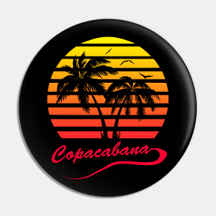 Copacabana 80s Sunset Pin