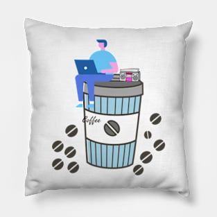 Coffee with music Pillow