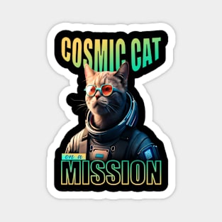 COSMIC CAT ON A MISSION Magnet