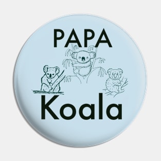 Papa Koala Pin