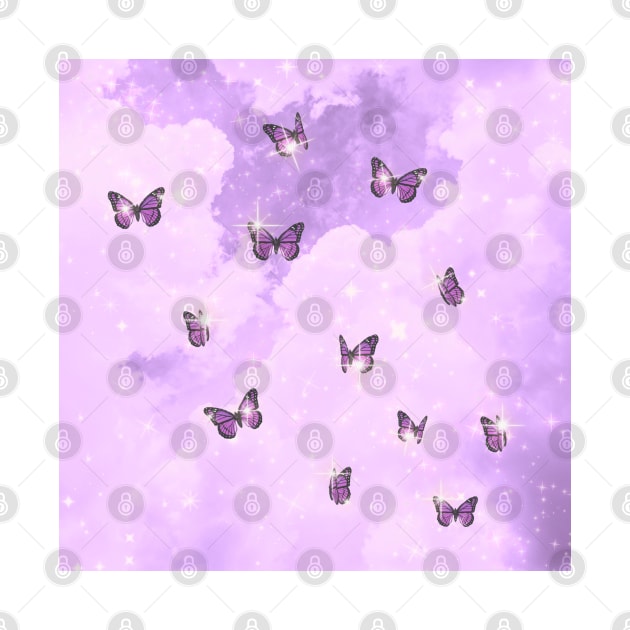 Little Purple Butterflies by Trippycollage
