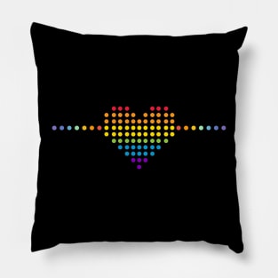 Colorful Heart Dot Pillow