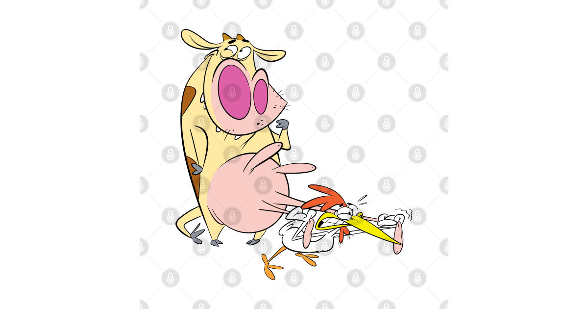 Cow And Chicken Cow And Chicken T Shirt Teepublic 