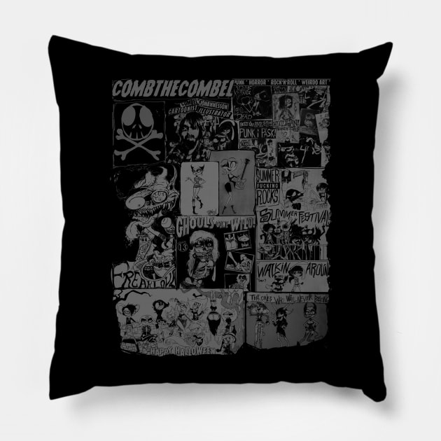 Bad Brain Pillow by CombTheCombel