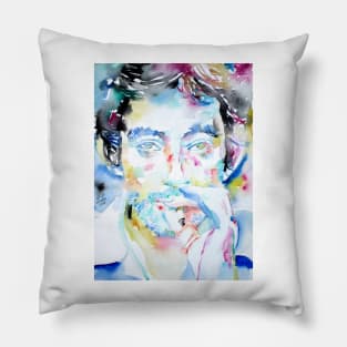 SERGE GAINSBOURG watercolor portrait Pillow