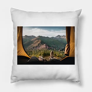 Camping Images Pillow