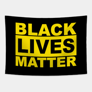 Black Lives Matter Logo (Yellow) Tapestry