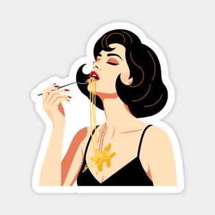Spaghetti Slurper Chic Magnet