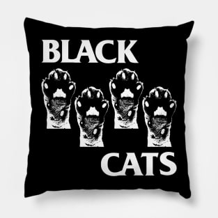 Black Cats - Black Flag parody Pillow
