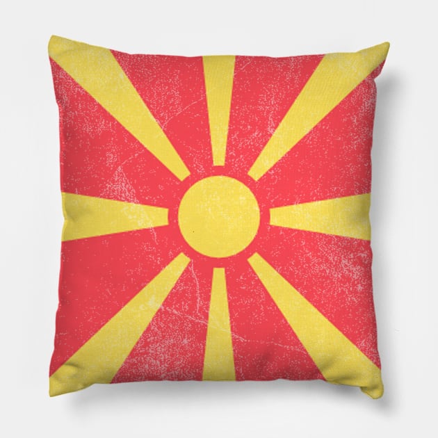 REPUBLIC-OF-MACEDONIA COPIE  AWESOME FLAG Pillow by Just Simple and Awesome