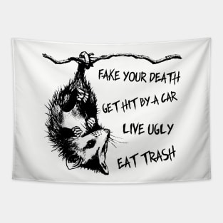 Funny Opossum Quotes Tapestry