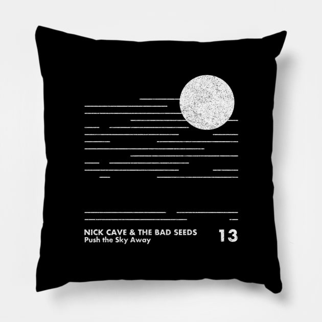 Nick Cave & The Bad Seeds / Minimal Graphic Design Tribute T-Shirt Pillow by saudade