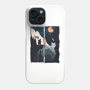 Orange Moon (Front and Back) Phone Case