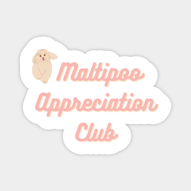 Maltipoo Appreciation Club Magnet by PatternbyNOK