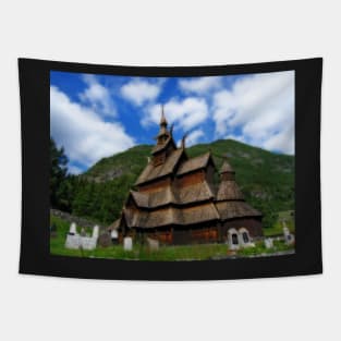 Norway. Borgund stave church. Tapestry