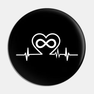 heart beat infinity Pin