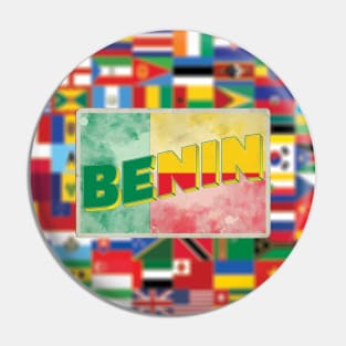 Benin Vintage style retro souvenir Pin