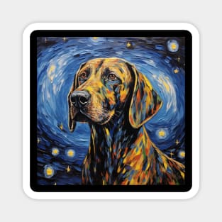 Plott hound Painted Portrait Magnet