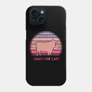 Crazy Cow Lady Phone Case