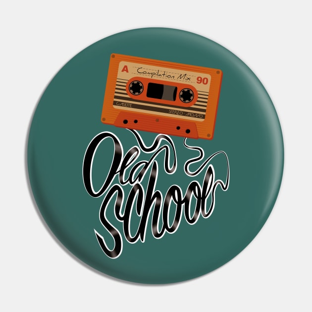 retro old school casette tape Pin by MissCactusArt