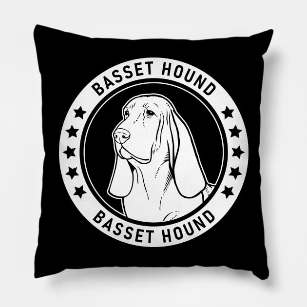 Basset Hound Fan Gift Pillow by millersye