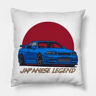 R34 GTR Skyline Pillow