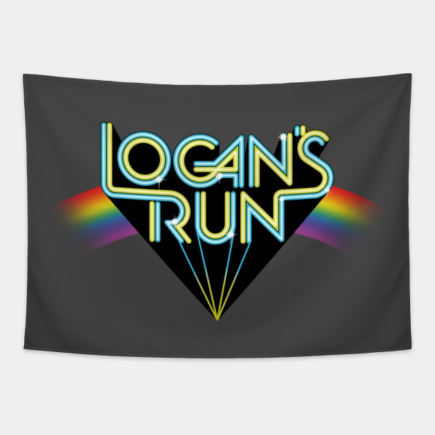 Logan's Run Logo Tapestry by GraphicGibbon