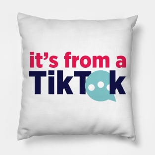 it's from a TikTok Pillow