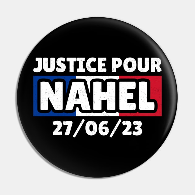 Justice Pour Nahel - France Flag .dns Pin by CoinDesk Podcast