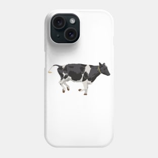 Running Black and White Cow Phone Case