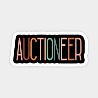 Auctioneer Bidding Bid Caller Hammer Time Gavel Grabbing Magnet