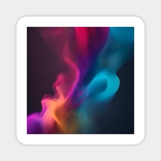 ABSTRACT MULTICOLORED FIRE SMOKE DESIGN, IPHONE CASE, MUGS, AND MORE Magnet