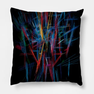 abstract color sticks Pillow