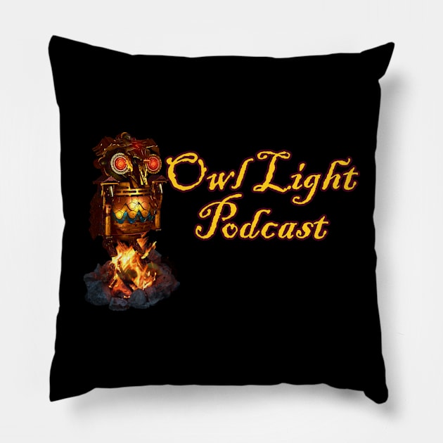 Old School Owl Light Podcast Pillow by Owl Light Society