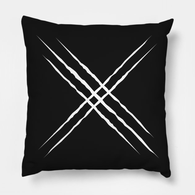 X-10 & X-23 Claw Pillow by shamusyork