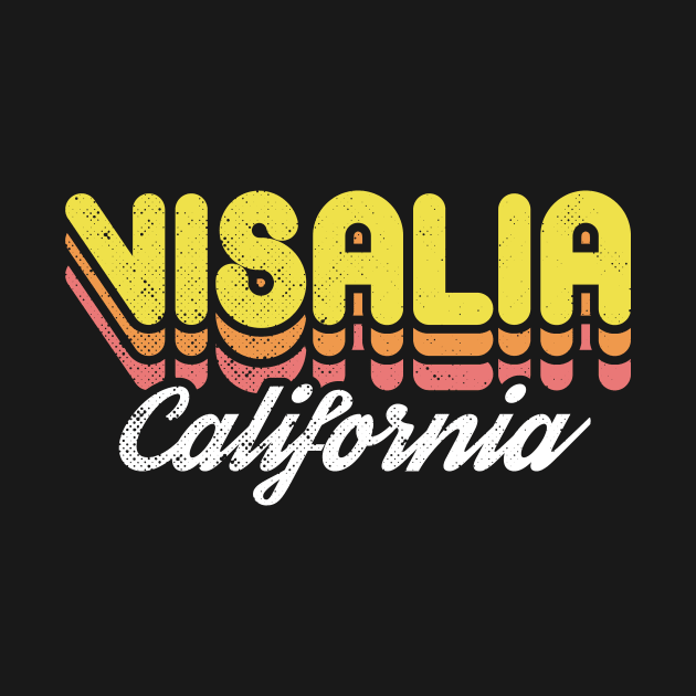 Retro Visalia California by rojakdesigns