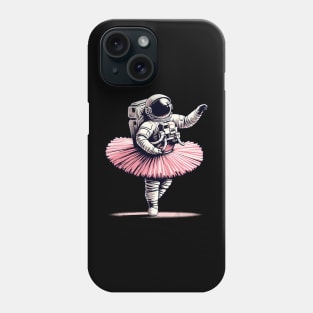 Cute Astronaut in Tutu Ballet Dancing Funny Ballet Phone Case