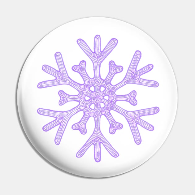 Snowflake (purple) Pin by calenbundalas