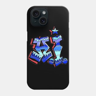 A.1.,Graffiti,tag,artificial,intelligence,monster Phone Case