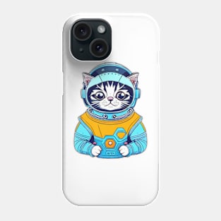 Astronaut cat outer space Phone Case