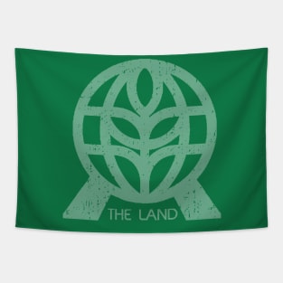 The Land Distressed Logo Tapestry