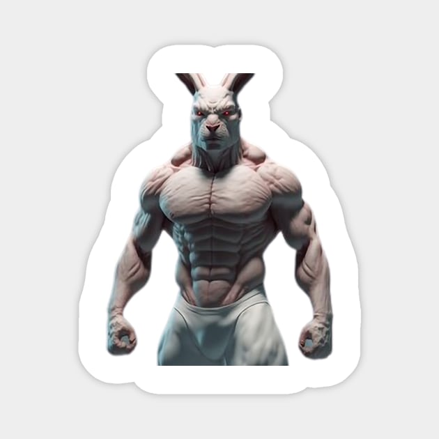 killer bunny Magnet by The Enthousiaste