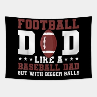 Mens Football Dad Funy Fathers Day Football Tapestry