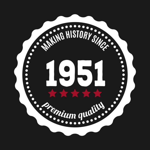 Making history since 1951 badge by JJFarquitectos