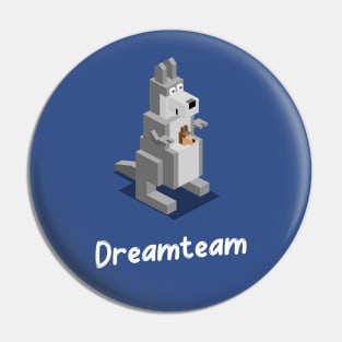 Kangaroo mother and baby dreamteam pregnancy announcement Pin