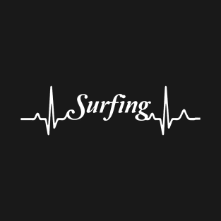 waves, surfing, heart, rate, beach shirt,surf, surfer,shirt, summer shirt, T-Shirt
