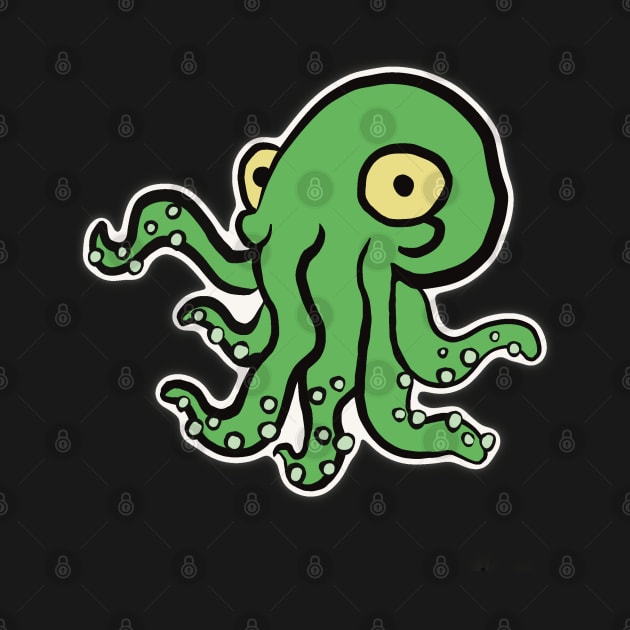 Cute Cthulhu - Green by MIG13