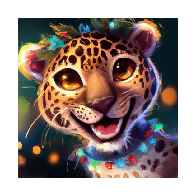 Cute Leopard Drawing by Play Zoo