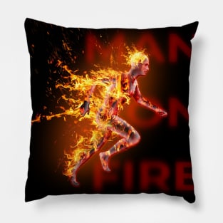 Man On Fire Pillow