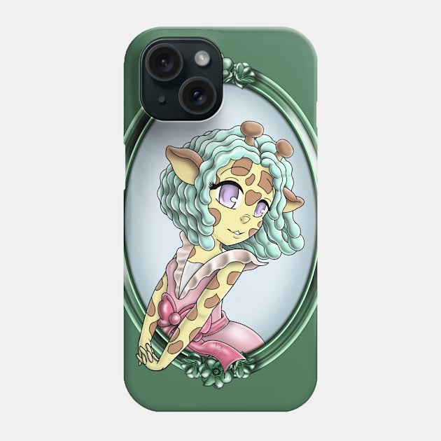 Giraffe Girl Phone Case by treasured-gift